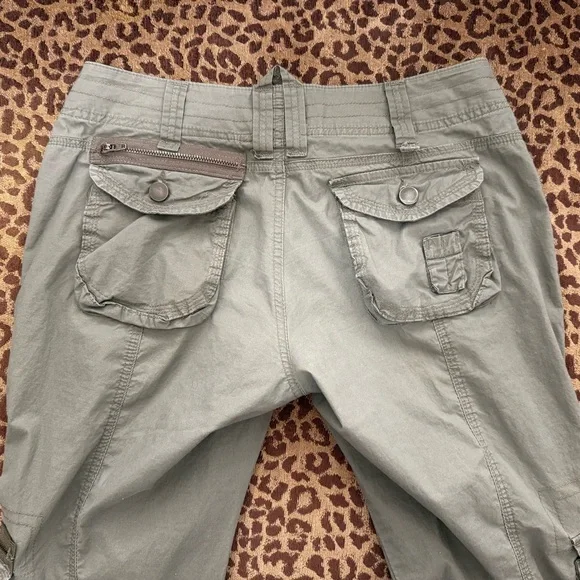 Boston Proper Cargo Pants Green-2 - Picture 4 of 10